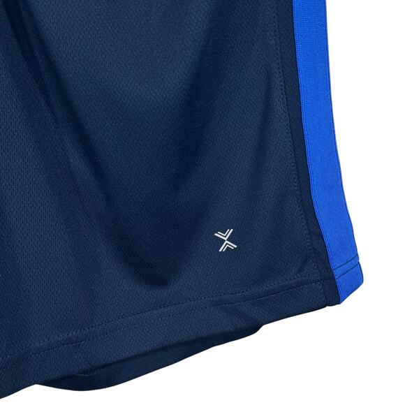 Xersion Medium Mens Basketball Shorts Quick-Dry Stretch Pockets Drawstring Blue - Picture 2 of 7